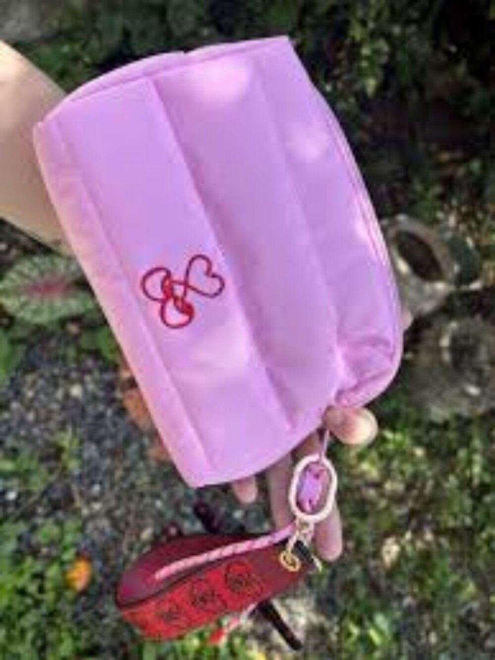 PINK Quilted Puffer Makeup Bag | Cosmetic Case - Picture 6 of 6